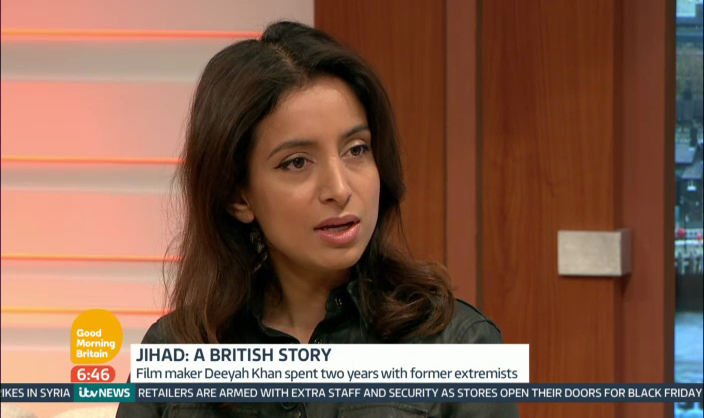 Deeyah Khan interviewed about her BAFTA nominated film Jihad on Good Morning Britain